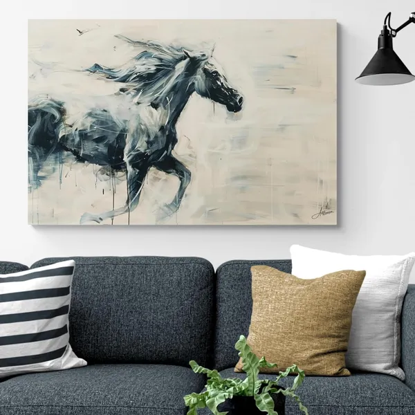 Abstract_Horse_Framed_Art_Luxury_Modern_Canvas_Painting_For_Home_And_Offices