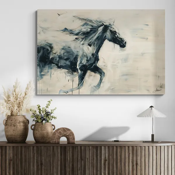 Abstract_Horse_Framed_Art_Luxury_Modern_Canvas_Painting_For_Home_And_Offices