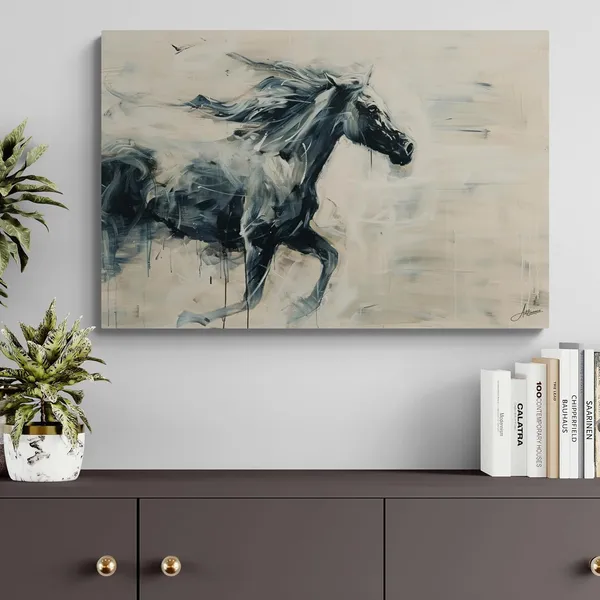 Abstract_Horse_Framed_Art_Luxury_Modern_Canvas_Painting_For_Home_And_Offices
