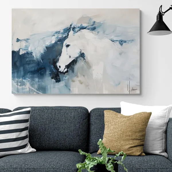 Abstract_Horse_Framed_Art_Luxury_Modern_Canvas_Painting_For_Home_And_Offices