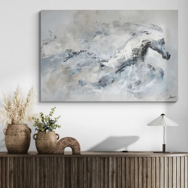 Abstract_Running_Horse_Framed_Art_Luxury_Canvas_Painting_For_Home_And_Offices
