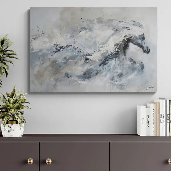 Abstract_Running_Horse_Framed_Art_Luxury_Canvas_Painting_For_Home_And_Offices