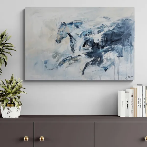 Abstract_Horse_Framed_Art_Luxury_Modern_Canvas_Painting_For_Home_And_Offices
