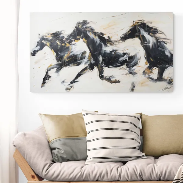 Abstract_Running_Horses_Framed_Art_Premium_Canvas_Painting_For_Home_And_Offices