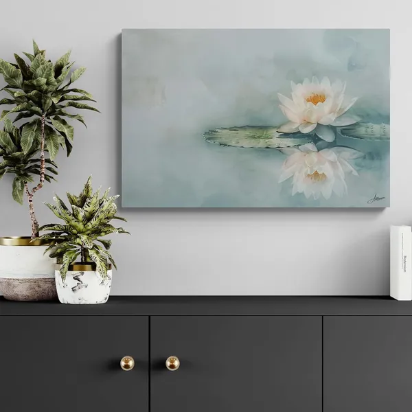 Serene_Lotus_Framed_Art_Premium_Luxury_Canvas_Painting_For_Home_And_Offices