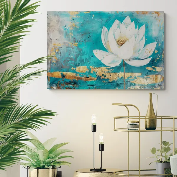 Elegant_White_Lotus_Framed_Art_Premium_Canvas_Painting_For_Home_And_Offices