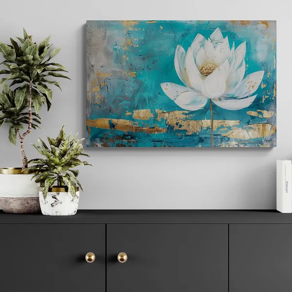 Elegant_White_Lotus_Framed_Art_Premium_Canvas_Painting_For_Home_And_Offices