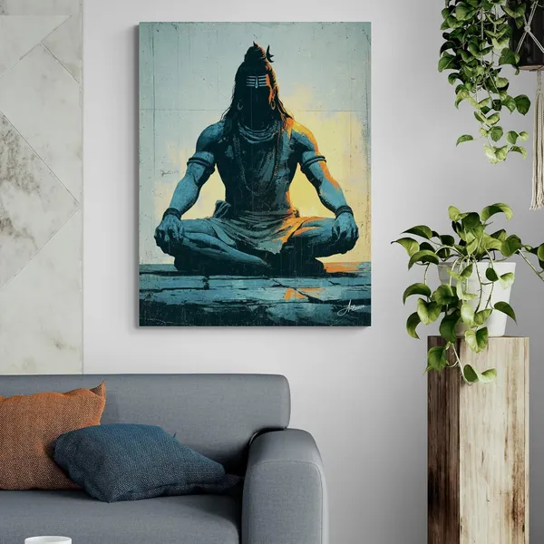 Lord_Shiva_Meditation_Framed_Art_Premium_Canvas_Painting_For_Home_And_Offices