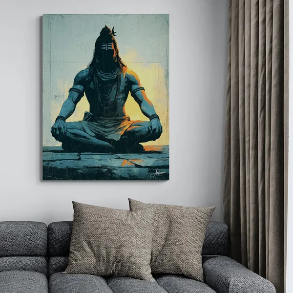 Lord_Shiva_Meditation_Framed_Art_Premium_Canvas_Painting_For_Home_And_Offices