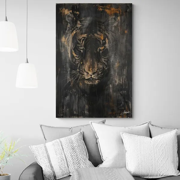 Shadowed_Tiger_Framed_Art_Premium_Dramatic_Canvas_Painting_For_Home_And_Offices