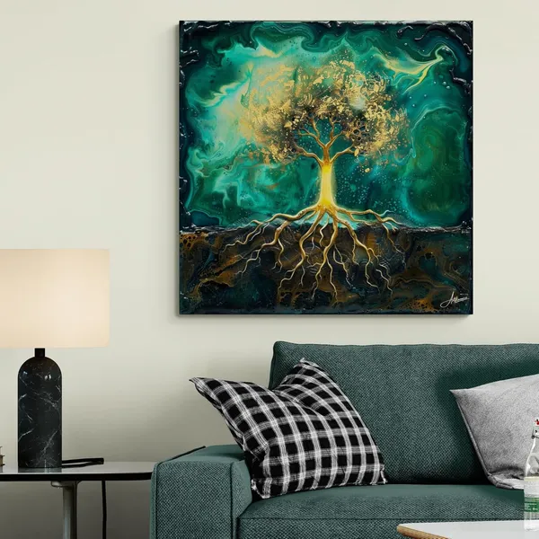 Golden_Tree_Life_Framed_Art_Luxury_Canvas_Painting_For_Home_And_Offices