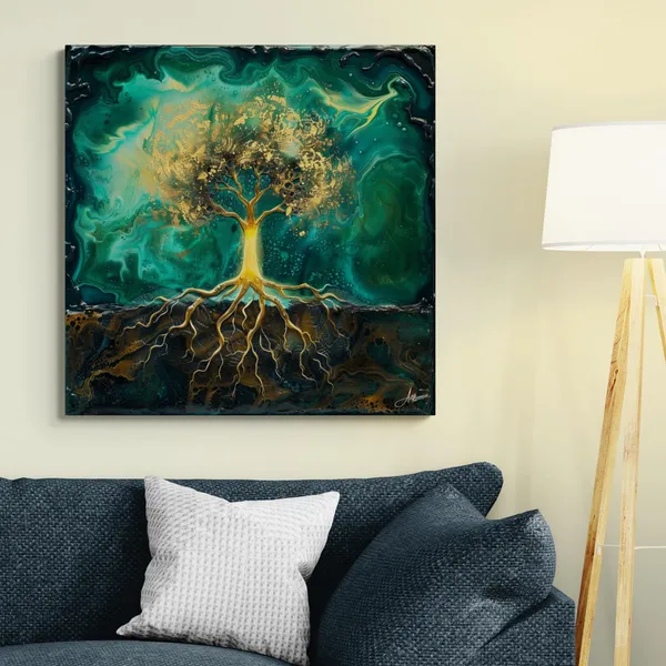 Golden_Tree_Life_Framed_Art_Luxury_Canvas_Painting_For_Home_And_Offices