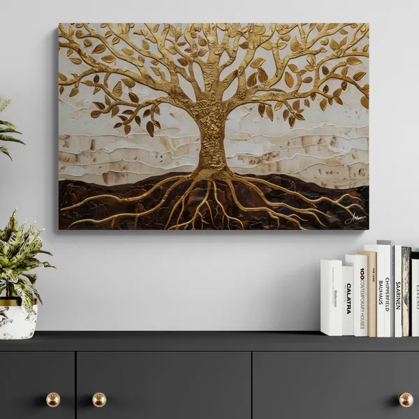Golden_Tree_Life_Framed_Art_Luxury_Canvas_Painting_For_Home_And_Offices
