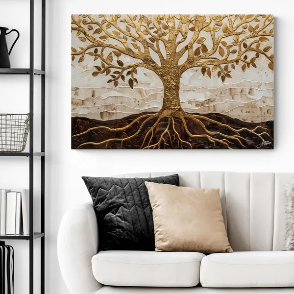 Golden_Tree_Life_Framed_Art_Luxury_Canvas_Painting_For_Home_And_Offices