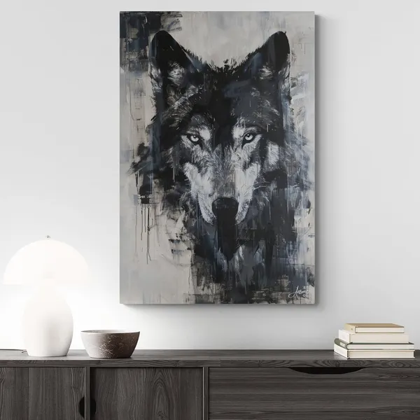 Powerful_Wolf_Framed_Art_Luxury_Modern_Canvas_Painting_For_Home_And_Offices
