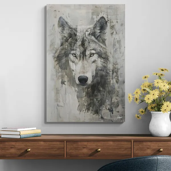 Serene_Wolf_Framed_Art_Elegant_Decor_Canvas_Painting_For_Home_And_Offices