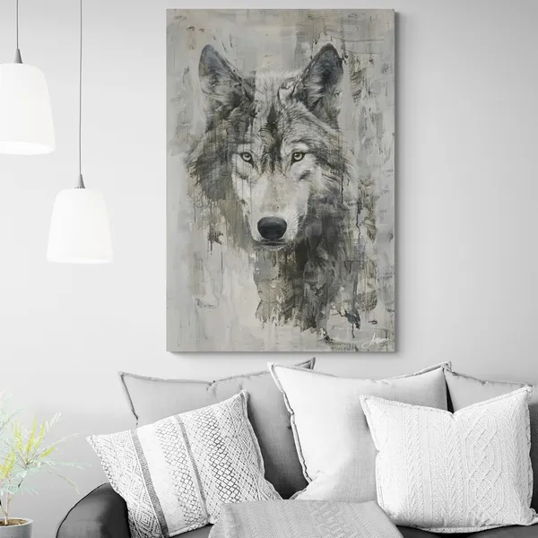 Serene_Wolf_Framed_Art_Elegant_Decor_Canvas_Painting_For_Home_And_Offices