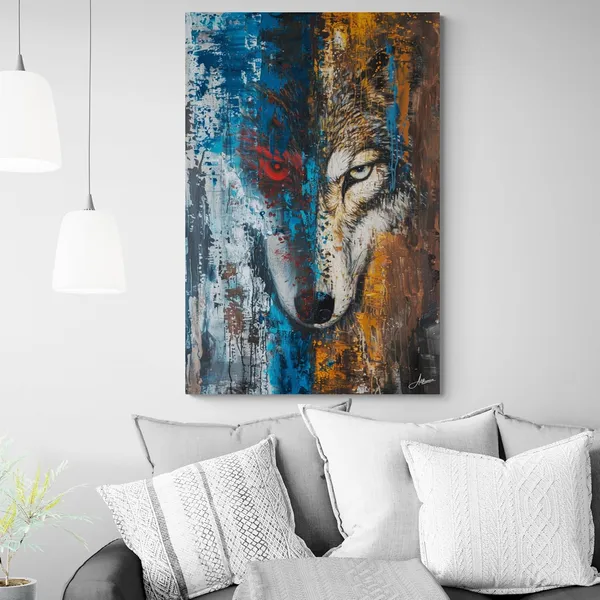 Abstract_Wolf_Framed_Art_Luxury_Decor_Canvas_Painting_For_Home_And_Offices