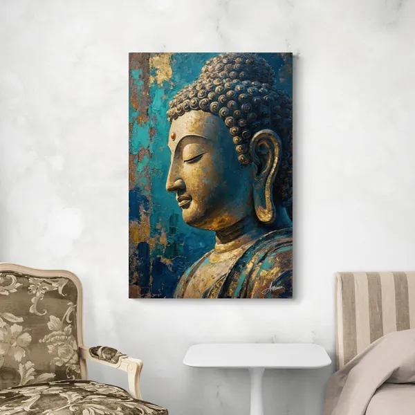 Buddha_Side_Face_Premium_380_Gsm_Canvas_Painting_For_Home_And_Offices