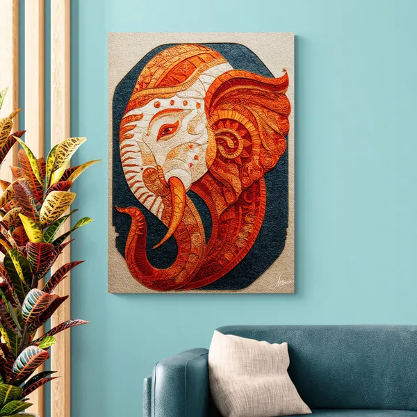 Ganesha_Side_Face_Art_Inx12_Abstract_Canvas_Painting_For_Home_And_Offices