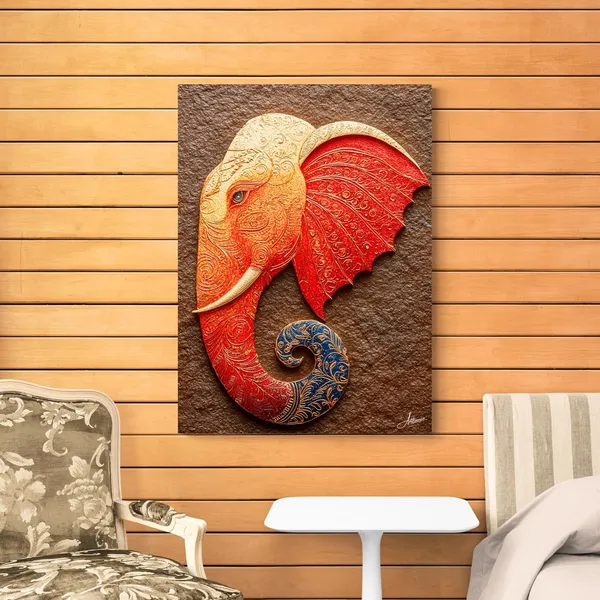 Abstract_Ganesha_Face_Art_Inx12_Modern_Canvas_Painting_For_Home_And_Offices