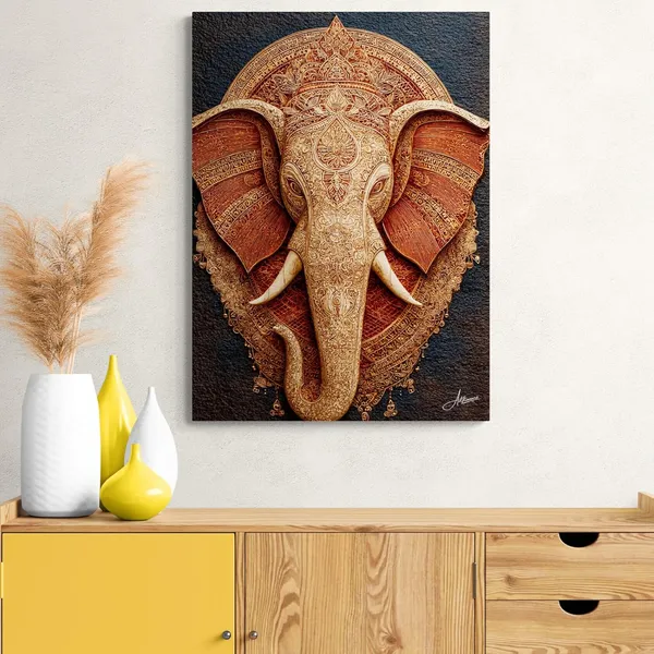 Lord_Ganesha_Face_Art_Inx12_Intricate_Canvas_Painting_For_Home_And_Offices