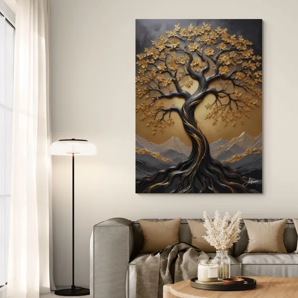Luxury_Tree_Life_Golden_Abstract_Big_Canvas_Painting_For_Home_And_Offices