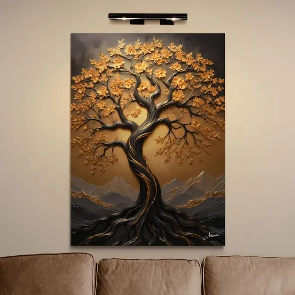 Luxury_Tree_Life_Golden_Abstract_Big_Canvas_Painting_For_Home_And_Offices