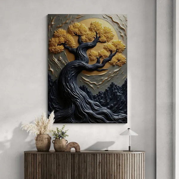 Golden_Kalpavriksha_Abstract_Decor_Item_Big_Canvas_Painting_For_Home_And_Offices