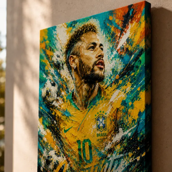Neymar_Jr_Style_Is_Power_|_Luxury_Art_Deco_Football_Canvas