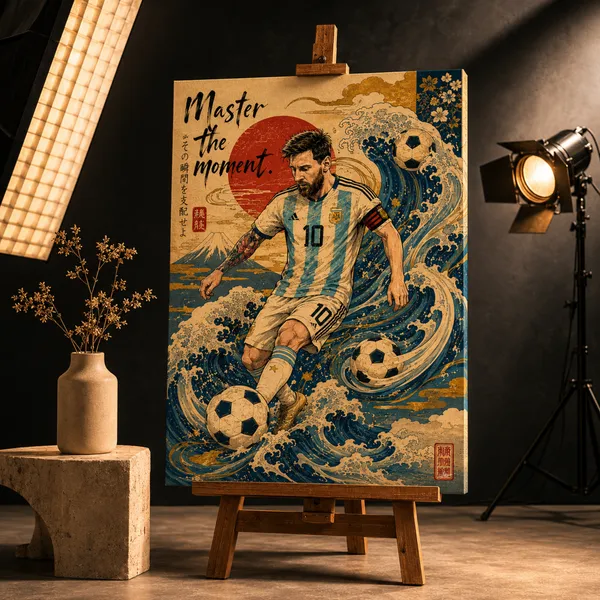 Lionel_Messi_Japanese_Wave_Canvas_Painting_|_FIFA_Football_Wall_Art_|_Master_The_Moment_Decor