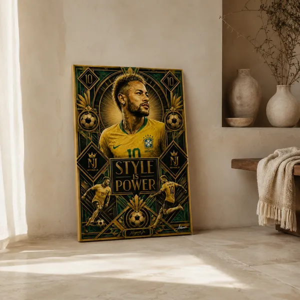 Neymar_Jr_Creativity_Wins_|_Abstract_Football_Canvas_Painting