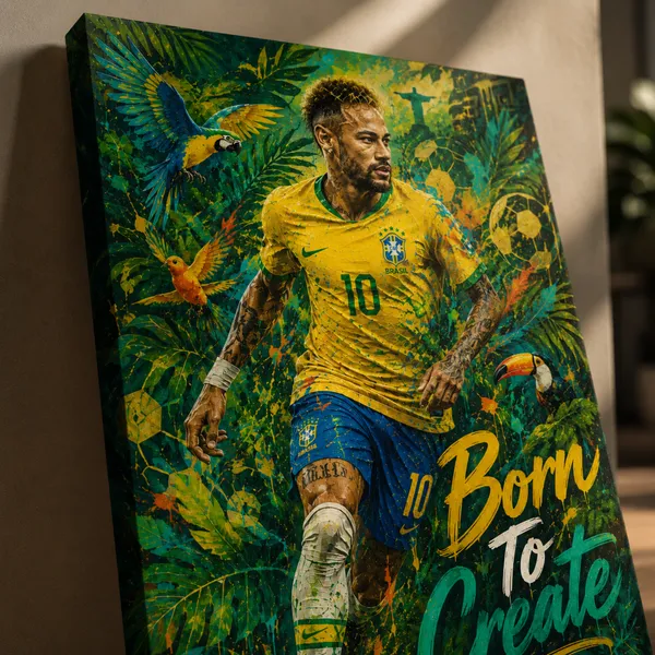 Neymar_Jr_Born_To_Create_|_Brazilian_Jungle_Football_Canvas_Art