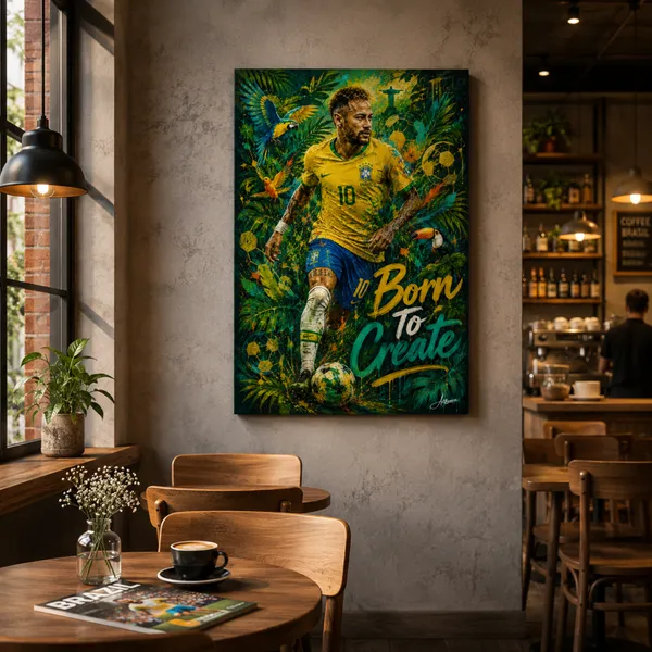 Neymar_Jr_Born_To_Create_|_Brazilian_Jungle_Football_Canvas_Art