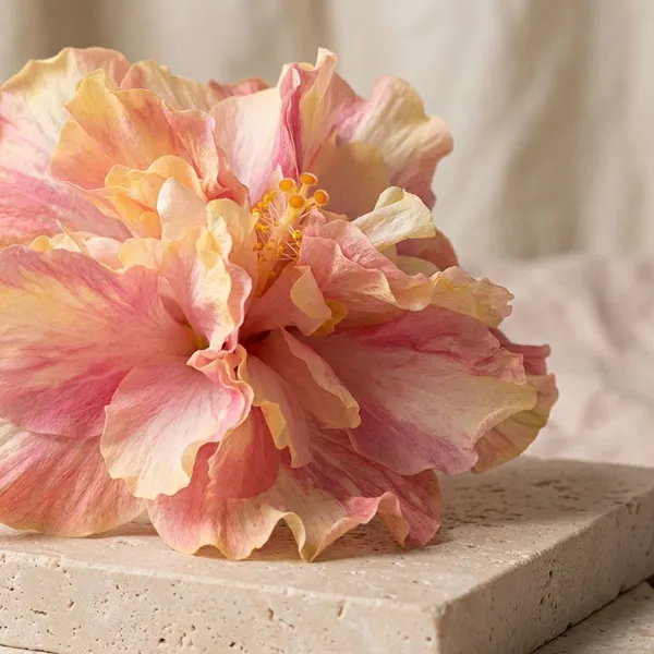 Purnima's_Smile_African_Violet_Hibiscus_Flowering_Plant_with_Pink-Peach_Blooms