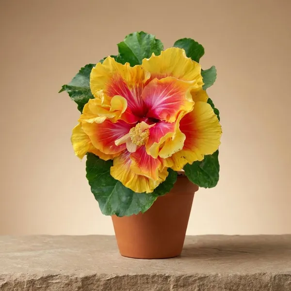 Mystic_Splendor_Hibiscus_Plant_-_Yellow_with_Pink_Center_Malti_PetalTropical_Flower