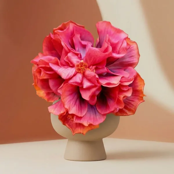 S._Lam_tin_Warm_Day_Hibiscus__Plant_-_Beautiful_Pink_&_Coral_Blooms