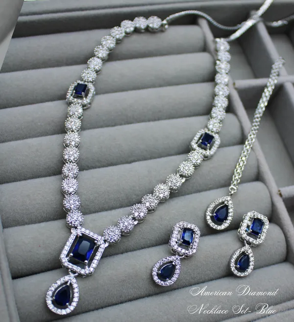White_Brass_Silver_Plated_Beautiful_Uncut_2_Line_Necklace_Set_With_Maangtika_For_Women_And_Girls