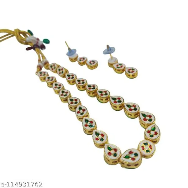 Gold_Plated_Brass_Traditional_Small_Size_Kundan_Necklace_For_Women_And_Girls
