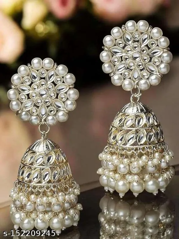 Pearl_White_Brass_Gold_Plated_2_Layer_Pearl_Jhumki_For_Women_And_Girls