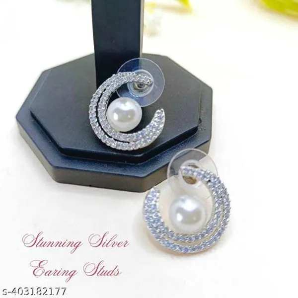 Silver_Plated_American_Diamond_Earring_Top_For_Women_And_Girls