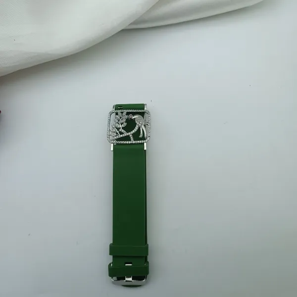 Silver_Plated_Wrist_Watch_Style_Belt_Bracelet_For_Women_And_Girls