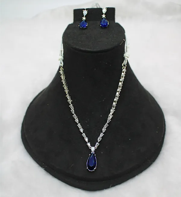 White_Brass_Silver_Plated_Beautiful_Uncut_2_Line_Necklace_Set_With_Maangtika_For_Women_And_Girls