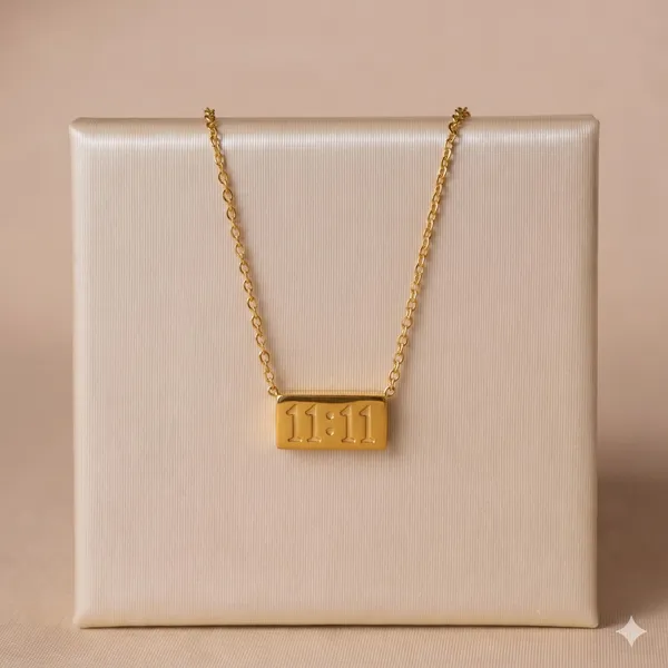 Gold_Plated_11:11_Number_Pendant_Necklace_for_Women_&_Girls_|_Stainless_Steel_Minimalist_Chain_Pendant_|_Trendy_Fashion_Jewelry