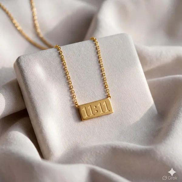 Gold_Plated_11:11_Number_Pendant_Necklace_for_Women_&_Girls_|_Stainless_Steel_Minimalist_Chain_Pendant_|_Trendy_Fashion_Jewelry