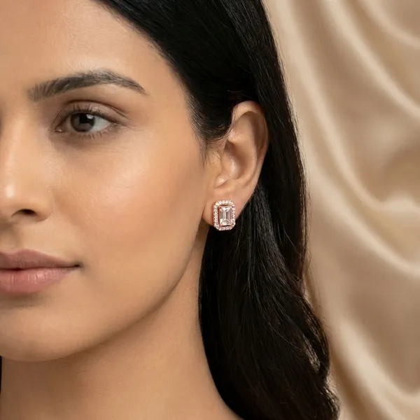 Rose_Plated_Sparkling_Square_American_Diamond_Stud_Earrings_For_Women_And_Girls