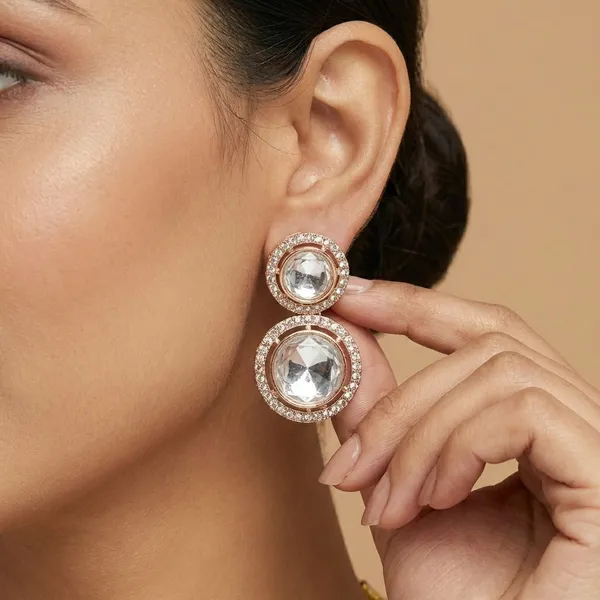 Rose_Gold_Plated_Kundan_Polki_Necklace_And_Earrings_With_American_Diamond_Cubic_Zirconia_For_Women_And_Girls