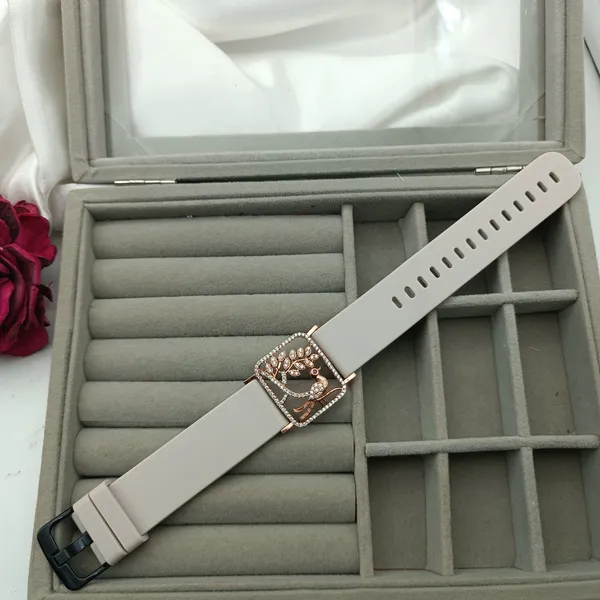 Rose_Gold_Plated_Wrist_Watch_Style_Belt_Bracelet_For_Women_And_Girls