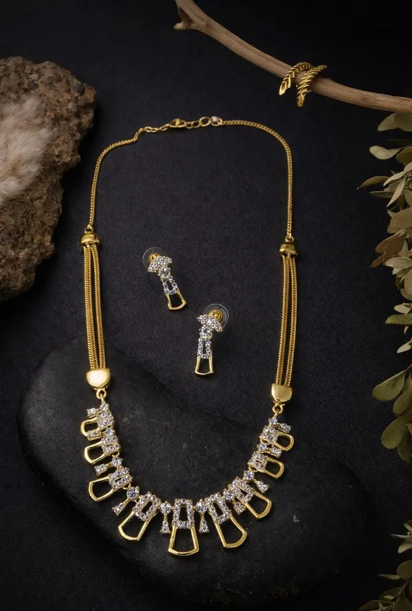 Gold_Plated_American_Diamond_Statement_Necklace_Set_for_Women_&_Girls_|_Party_Wear_Ethnic_Necklace_Set