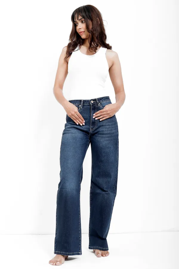 Dark_Blue_Cotton_Lycra_Wide_Leg_Jeans_For_Women_And_Girls